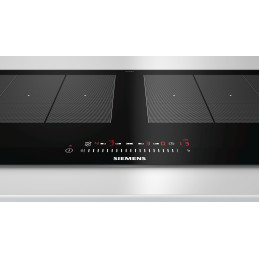 Siemens EX275FXB1E piano cottura Nero, Acciaio inox Da incasso Piano cottura a induzione 4 Fornello(i)