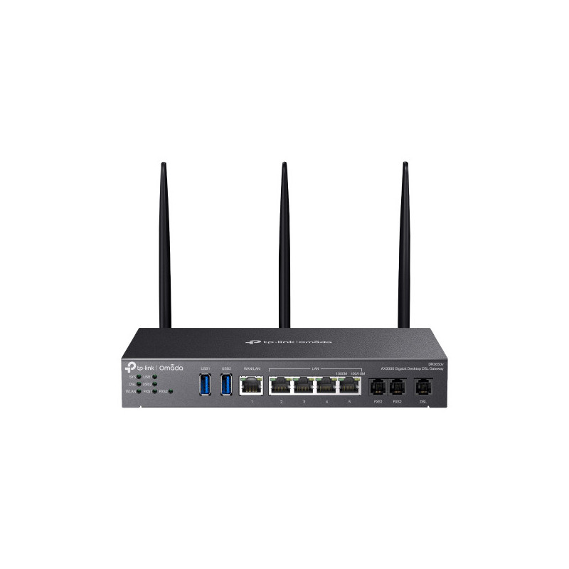 TP-Link Omada AX3000 wireless router Gigabit Ethernet Dual-band (2.4 GHz 5 GHz) Black TP-Link Omada AX3000 wireless router Gigabit Ethernet Dual-band (2.4 GHz 5 GHz) Black