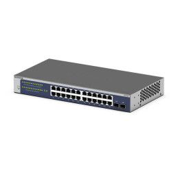 NETGEAR GS724Tv6 Gestito L2+ L3 Gigabit Ethernet (10 100 1000) 1U Blu, Grigio