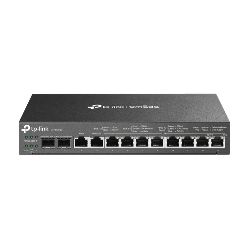 TP-Link Omada ER7212PC router Gigabit Ethernet Negro TP-Link Omada ER7212PC router Gigabit Ethernet Negro