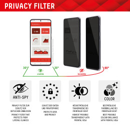 Displex 01844 mobile phone screen back protector Privacy screen protector Apple 1 pc(s)