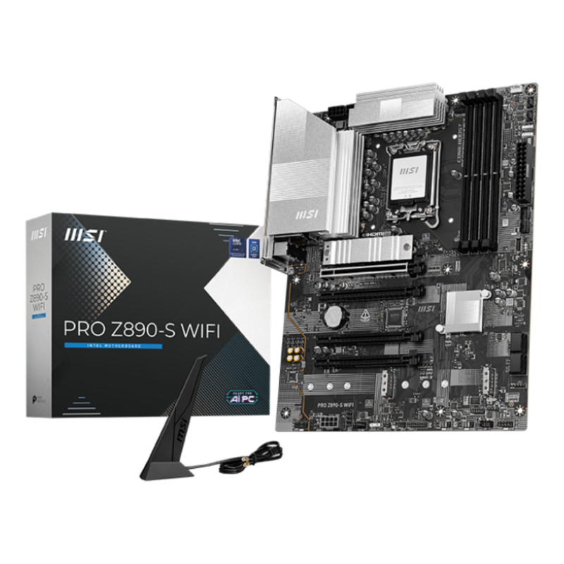 MSI PRO Z890-S WIFI carte mère Intel Z890 LGA 1851 (Socket V1) ATX MSI PRO Z890-S WIFI carte mère Intel Z890 LGA 1851 (Socket V1) ATX