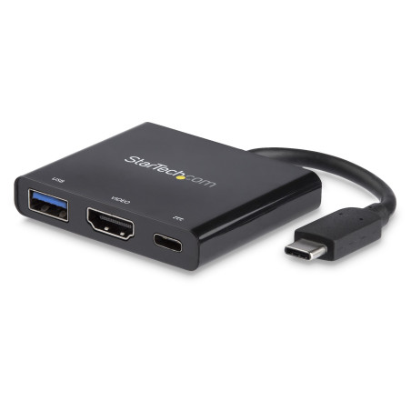 StarTech.com CDP2HDUACP laptop dock port replicator Wired USB 3.2 Gen 1 (3.1 Gen 1) Type-C Black