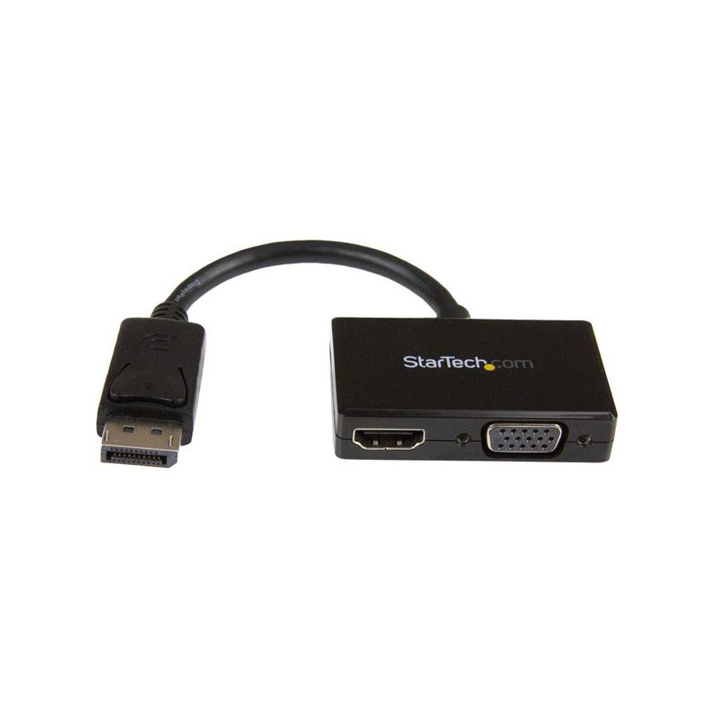 StarTech.com Reise A V Adapter  2-in-1 DisplayPort auf HDMI oder VGA Konverter