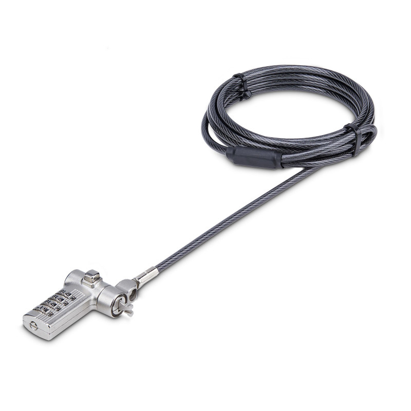 StarTech.com UNIVC4D-LAPTOP-LOCK cable lock Black, Silver 78.7" (2 m) StarTech.com UNIVC4D-LAPTOP-LOCK cable lock Black, Silver 78.7" (2 m)