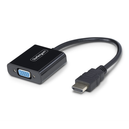 StarTech.com Adaptateur HDMI vers VGA, Convertisseur Vidéo Actif pour Ordinateur Portable Bureau, 1920x1080 (1080p), Source