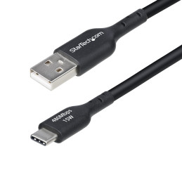 StarTech.com Cable Cargador USB-A a USB-C de 4m - Cable Adaptador USB-A a USB Tipo C - 3A - Cable de Carga y Sincronización -