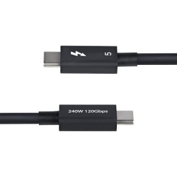 StarTech.com Cavo Thunderbolt 5 80 Gbps fino a 120 Gbps da 50cm, 240 W PD, 8K 60 Hz, cavo Thunderbolt certificato - Compatibile