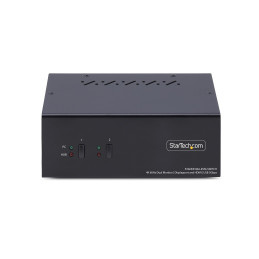 StarTech.com Switch KVM a 2 porte con doppio monitor DisplayPort e HDMI, 4K 60Hz, 1 monitor HDMI e 1 DP, hub USB 5Gbps a 2