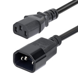 StarTech.com Cavo Prolunga di Alimentazione da 4,5m, Cavo di Alimentazione da C14 a C13 per PDU, 15A 250V, 14AWG, Prolunga