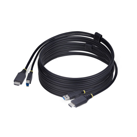 StarTech.com HU12210-KVM-CABLE Tastatur Video Maus (KVM)-Kabel Schwarz 3,1 m