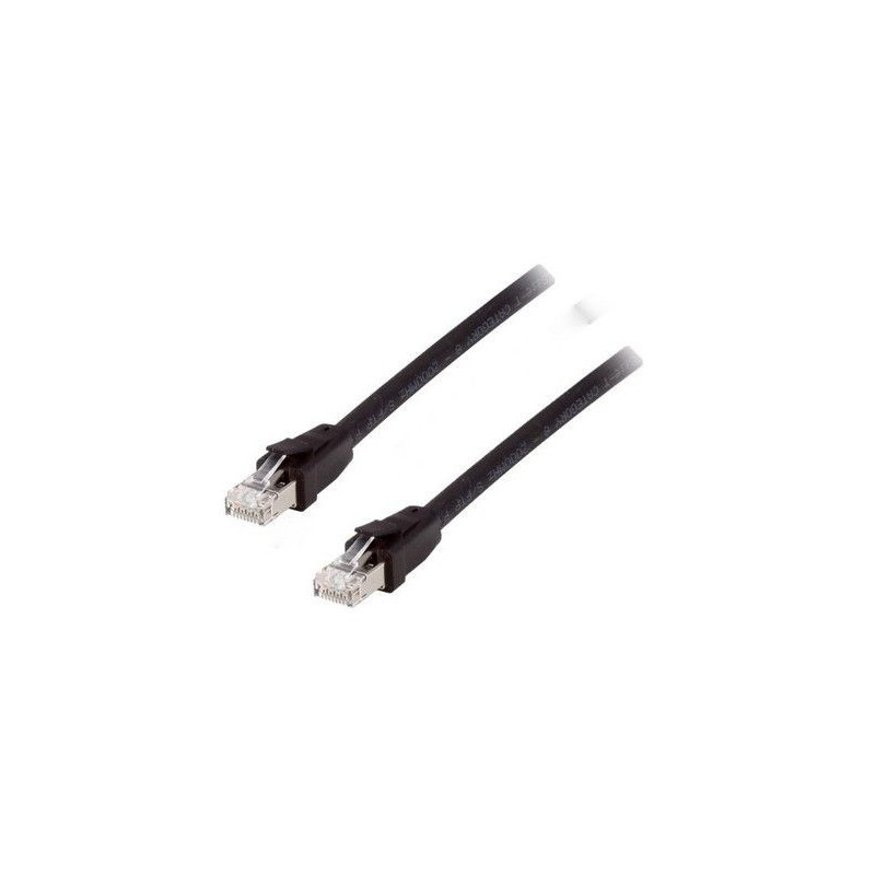Equip Cat 8.1 S FTP Patchkabel, 1.0m, Schwarz Equip Cat 8.1 S FTP Patchkabel, 1.0m, Schwarz