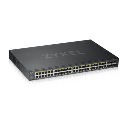 Zyxel GS1920-48HPV2 Géré Gigabit Ethernet (10 100 1000) Connexion Ethernet, supportant l'alimentation via ce port (PoE) Noir