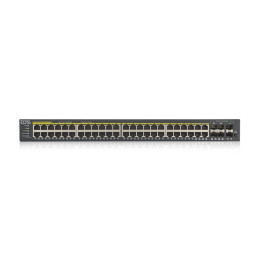 Zyxel GS1920-48HPV2 Géré Gigabit Ethernet (10 100 1000) Connexion Ethernet, supportant l'alimentation via ce port (PoE) Noir