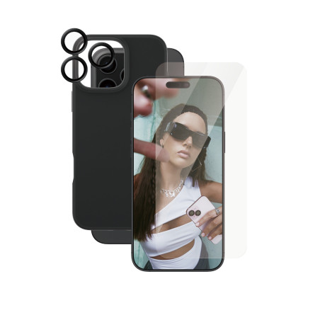 PanzerGlass CARE by ® Fashion 3-in-1 Bundle iPhone 16 Pro Max custodia per cellulare Cover Trasparente