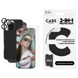 PanzerGlass CARE by ® Fashion 3-in-1 Bundle iPhone 16 Pro Max custodia per cellulare Cover Trasparente