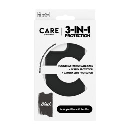 PanzerGlass CARE by ® Fashion 3-in-1 Bundle iPhone 16 Pro Max custodia per cellulare Cover Trasparente