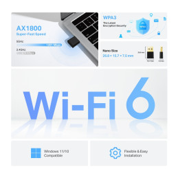 TP-Link Archer TX20U Nano WLAN 1800 Mbit s