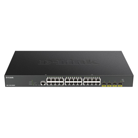 D-Link DGS-1250-28XMP Managed L3 Gigabit Ethernet (10 100 1000) Power over Ethernet (PoE) Black