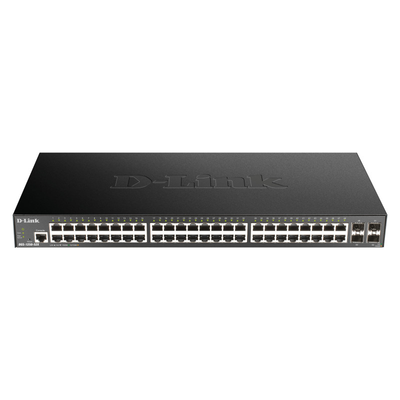 D-Link DGS-1250-52X Gestito L3 Gigabit Ethernet (10 100 1000) Nero
