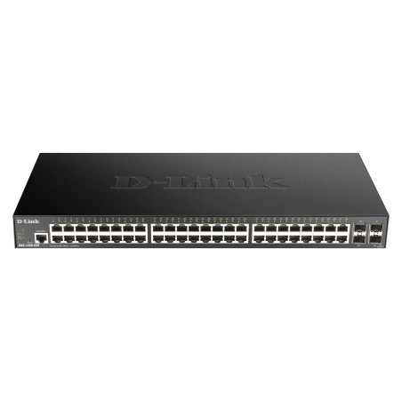 D-Link DGS-1250-52X Managed L3 Gigabit Ethernet (10 100 1000) Schwarz