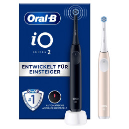 Oral-B iO Series 2 Adulto Spazzolino a vibrazione Nero, Rosa