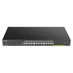 D-Link DGS-1250-28XMP Managed L3 Gigabit Ethernet (10 100 1000) Power over Ethernet (PoE) Black