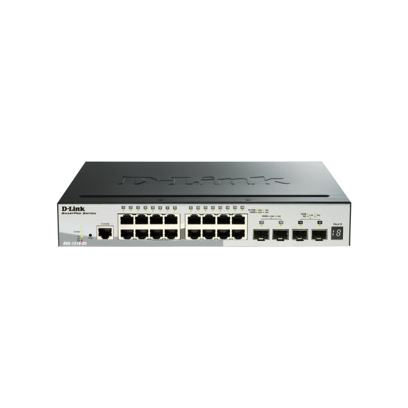 D-Link DGS-1510-52XMP Gestito L3 Gigabit Ethernet (10 100 1000) Supporto Power over Ethernet (PoE) Nero