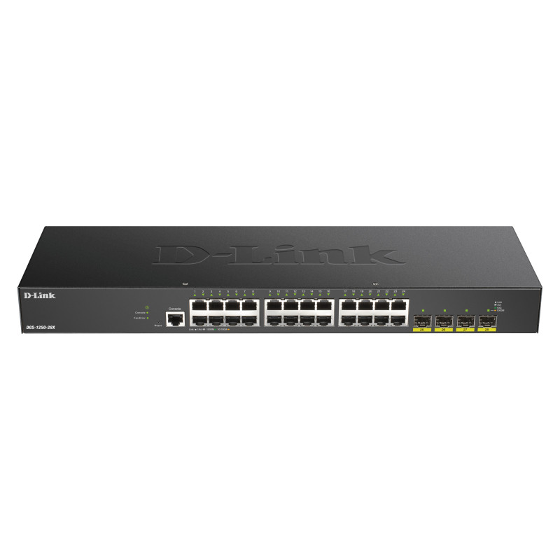 D-Link DGS-1250-28X Gestionado L3 Gigabit Ethernet (10 100 1000) Negro D-Link DGS-1250-28X Gestionado L3 Gigabit Ethernet (10 100 1000) Negro