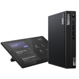 Lenovo ThinkSmart Tiny Kit Intel® Core™ i3 i3-13100T 16 GB DDR4-SDRAM 256 GB SSD Windows 11 IoT Enterprise Mini PC Nero