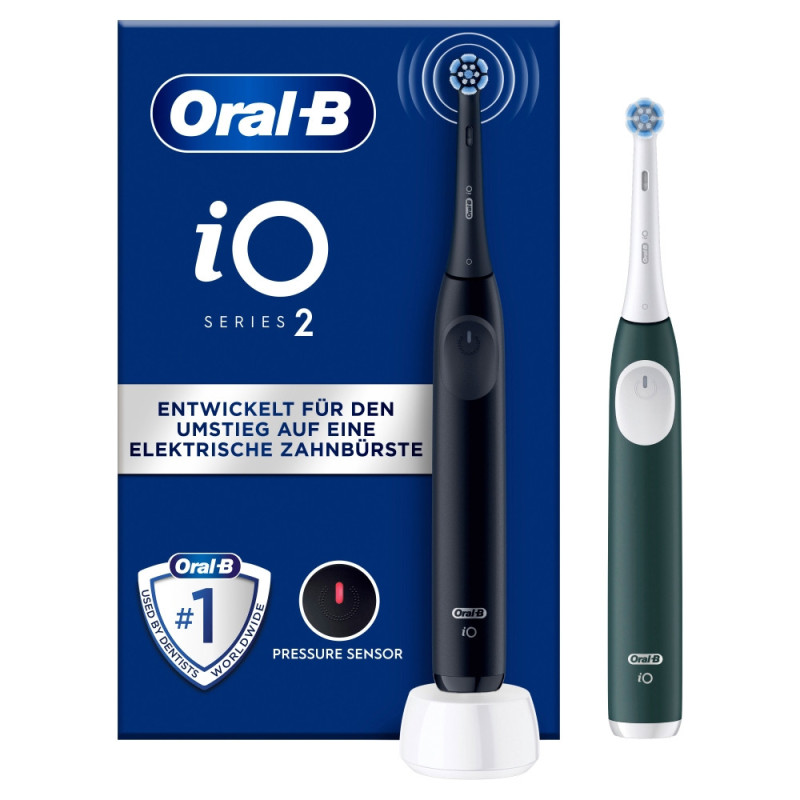 Oral-B iO Series 2 Adulto Spazzolino a vibrazione Nero, Verde Oral-B iO Series 2 Adulto Spazzolino a vibrazione Nero, Verde