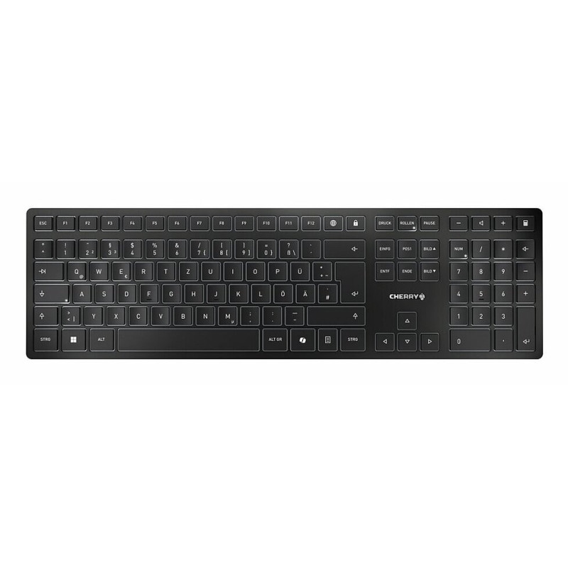 CHERRY KW 9100 SLIM clavier Universel RF sans fil + Bluetooth QWERTY Portuguais Noir, Gris