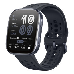 Amazfit Bip 6 Black 5 cm (1.97") AMOLED Numérique 390 x 450 pixels Écran tactile Noir GPS (satellite)