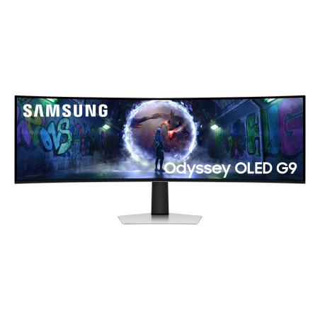 Samsung G93SD Monitor PC 124,5 cm (49") 5120 x 1440 Pixel Dual QHD OLED Argento