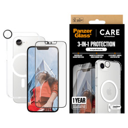 PanzerGlass CARE by ® Flagship 3-in-1 Bundle iPhone 16e Protector de pantalla Apple 1 pieza(s)