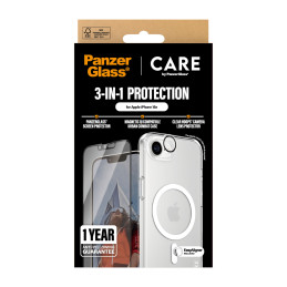 PanzerGlass CARE by ® Flagship 3-in-1 Bundle iPhone 16e Protector de pantalla Apple 1 pieza(s)