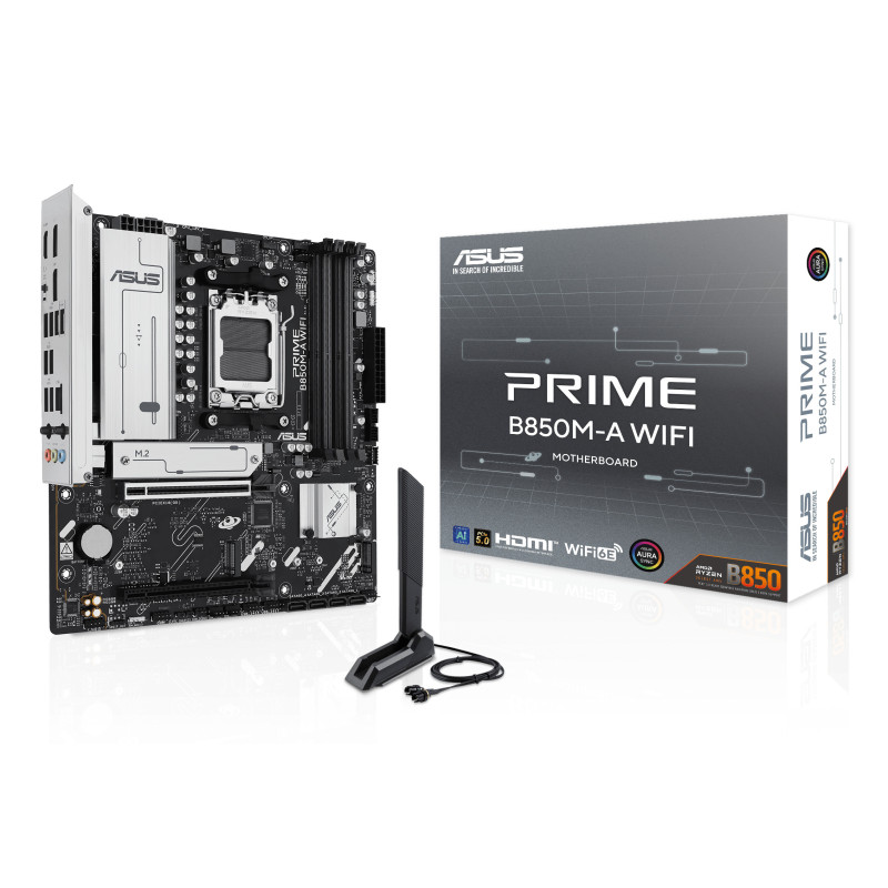 ASUS PRIME B850M-A WIFI AMD B850 Zócalo AM5 micro ATX ASUS PRIME B850M-A WIFI AMD B850 Zócalo AM5 micro ATX