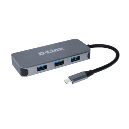 D-Link DUB-2335 Cablato USB tipo-C Grigio