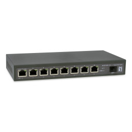 LevelOne GEP-0925 switch No administrado 2.5G Ethernet (100 1000 2500) Energía sobre Ethernet (PoE) Negro