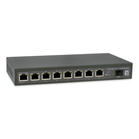LevelOne GEP-0925 switch No administrado 2.5G Ethernet (100 1000 2500) Energía sobre Ethernet (PoE) Negro