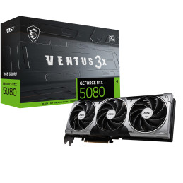 MSI VENTUS GeForce RTX5080 16G 3X OC NVIDIA GeForce RTX 5080 16 Go GDDR7
