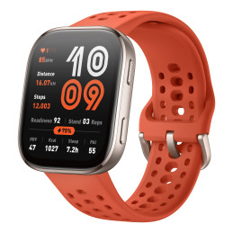 Amazfit Bip 6 Red 5 cm (1.97") AMOLED Digitale 390 x 450 Pixel Touch screen Oro GPS (satellitare)