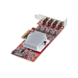 StarTech.com Carte PCIe USB-C 4 Ports, USB 3.2 10 Gbit s, Carte d'Extension PCI Express USB-C, 4 Contrôleurs USB Indépendants,