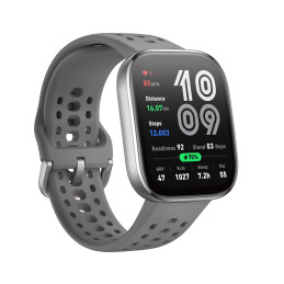 Amazfit Bip 6 Charcoal 1.97" AMOLED Digital 390 x 450 pixels Touchscreen Silver GPS (satellite)