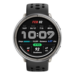 Amazfit Active 2 1.32" AMOLED 44 mm Digital 466 x 466 pixels Touchscreen Silver GPS (satellite)