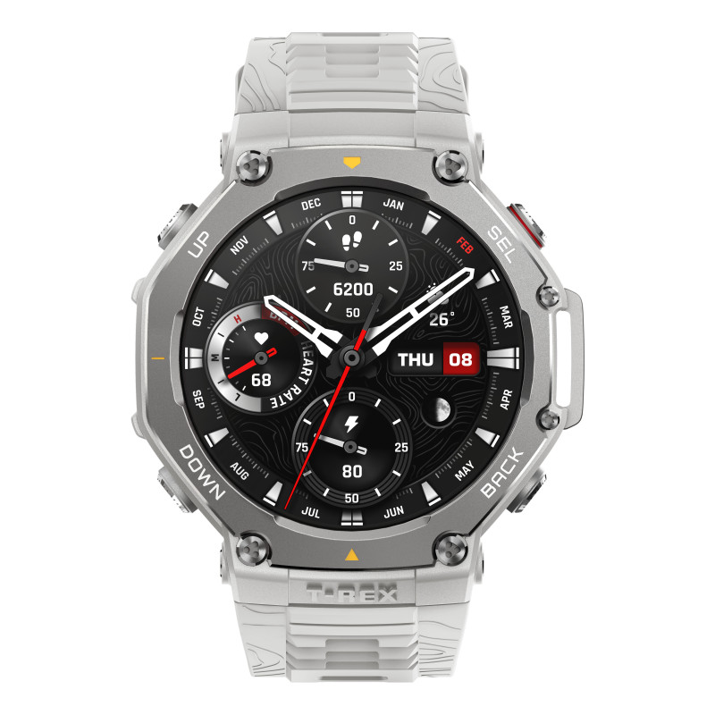 Amazfit T-Rex 3 1.5" AMOLED Digital 480 x 480 pixels Touchscreen Stainless steel GPS (satellite) Amazfit T-Rex 3 1.5" AMOLED Digital 480 x 480 pixels Touchscreen Stainless steel GPS (satellite)