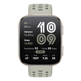 Amazfit Bip 6 Stone 5 cm (1.97") AMOLED Numérique 390 x 450 pixels Écran tactile Or GPS (satellite)