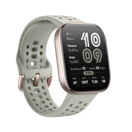 Amazfit Bip 6 Stone 5 cm (1.97") AMOLED Numérique 390 x 450 pixels Écran tactile Or GPS (satellite)