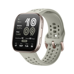 Amazfit Bip 6 Stone 5 cm (1.97") AMOLED Numérique 390 x 450 pixels Écran tactile Or GPS (satellite)