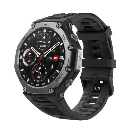 Amazfit T-Rex 3 3,81 cm (1.5") AMOLED 48.5 mm Digital 480 x 480 Pixel Touchscreen Schwarz WLAN GPS